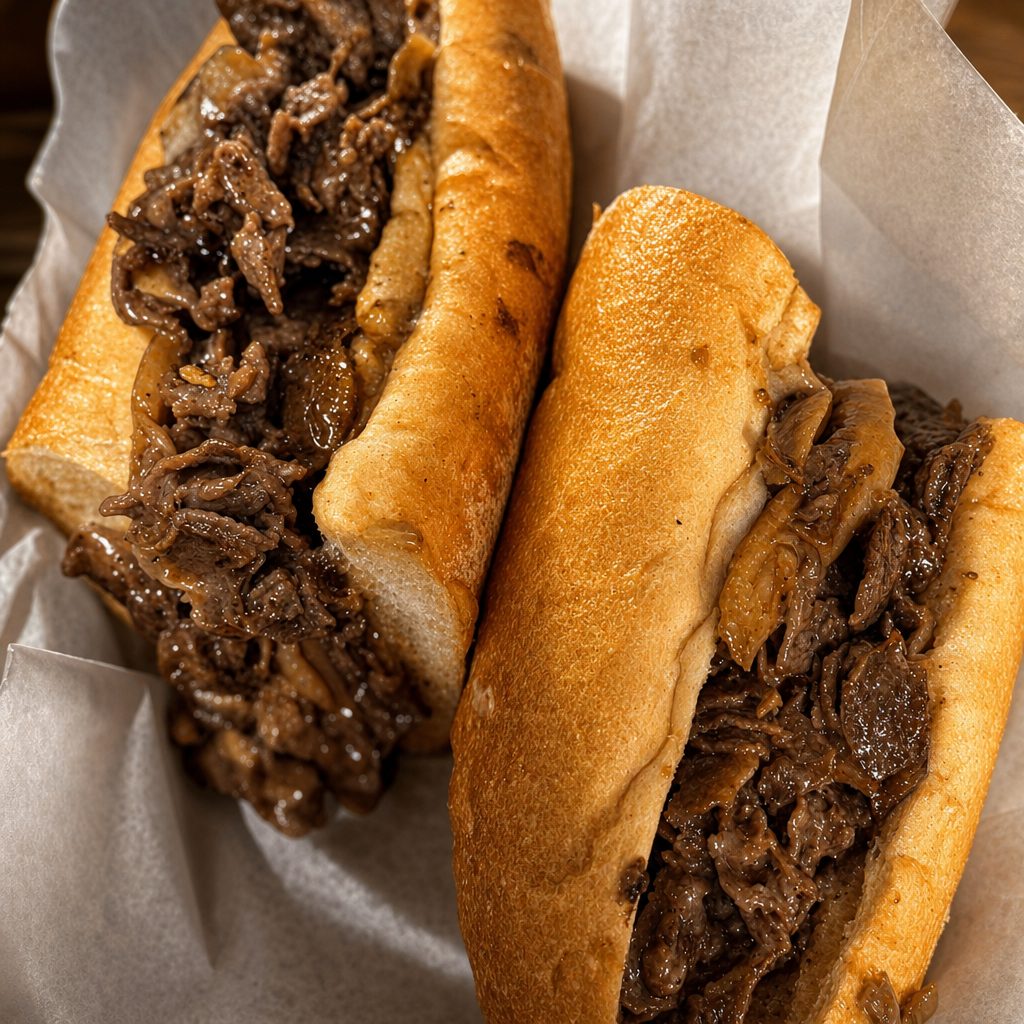 Mushroom & Swiss Cheese Steak.