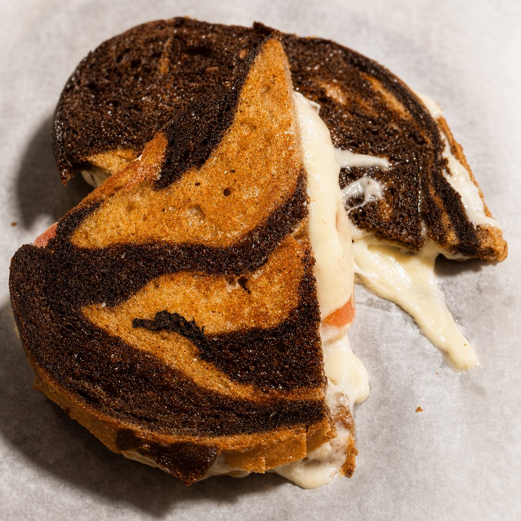 3 Cheese & Tomato Grilled Cheese Sandwich.