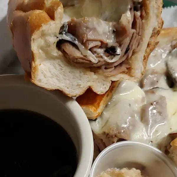 French Dip Sandwich.